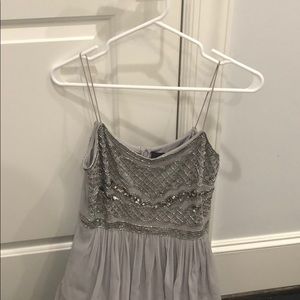 Grey/light purple gem dress